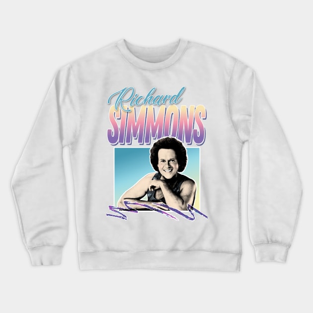 Richard Simmons 80s Styled Tribute Design Crewneck Sweatshirt by DankFutura